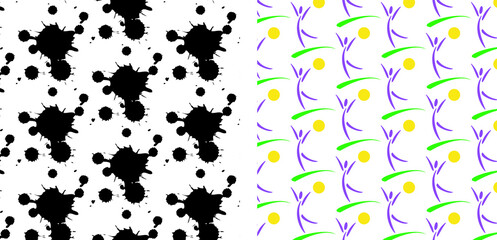 Repeat pattern design, seamless, Flowers, element, art pattern