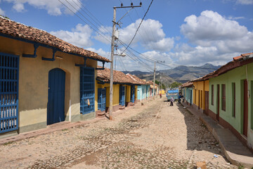 Fototapeta na wymiar Street scenes from UNESCO World Heritage Trinidad, Cuba