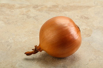 Yellow ripe natural organic onion