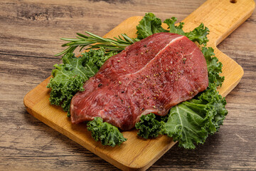 Raw beef steak for grill