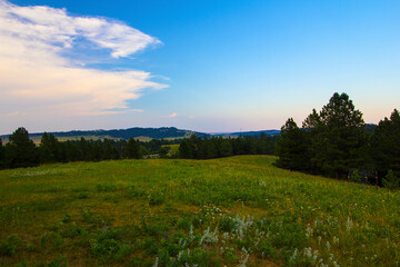 Farm in Summer in the American West
