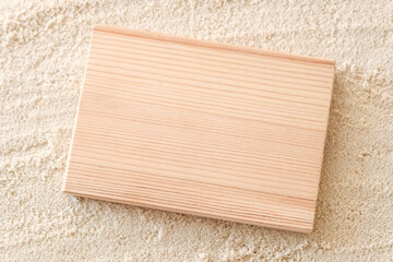 wooden board with a background