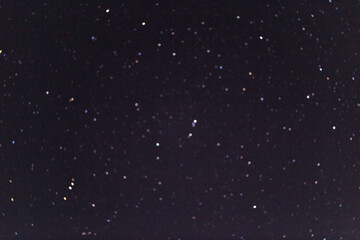 Blue dark night sky with many stars. Milky way cosmos background. The stars in the night sky. Starry blue night sky. Night scape with beautiful starry sky. Star texture. Space background