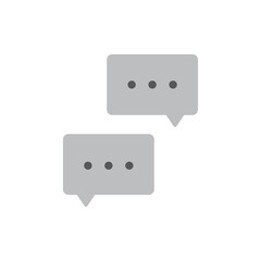Talk bubble speech icon. Chat on line, dialog symbol. Text balloon.