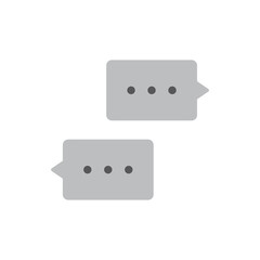 Talk bubble speech icon. Chat on line, dialog symbol. Text balloon.