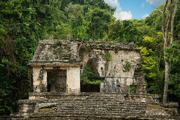 Temple of the Skull, Palenque - obrazy, fototapety, plakaty