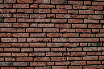 
wall of burnt bricks