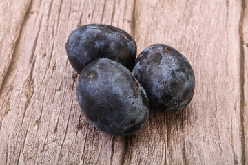 Ripe sweet and tasty plum