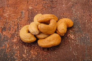 Natural organic Cashew nut heap