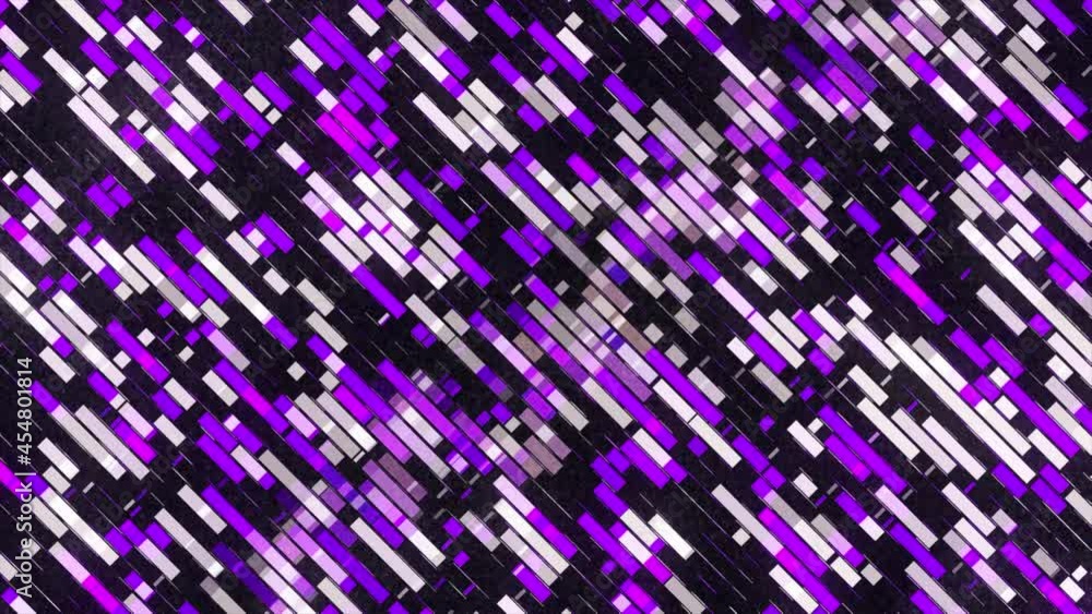 Poster abstract rectangular lines of the data stream on a black background. animation. hypnotic lines as co