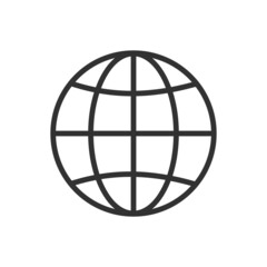 globe icon vector template