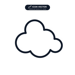 cloud icon symbol template for graphic and web design collection logo vector illustration
