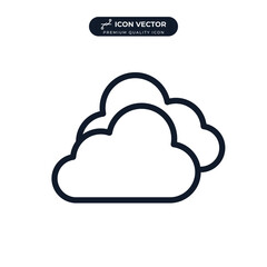 cloud icon symbol template for graphic and web design collection logo vector illustration