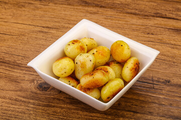 Roasted baby potato in the bowl