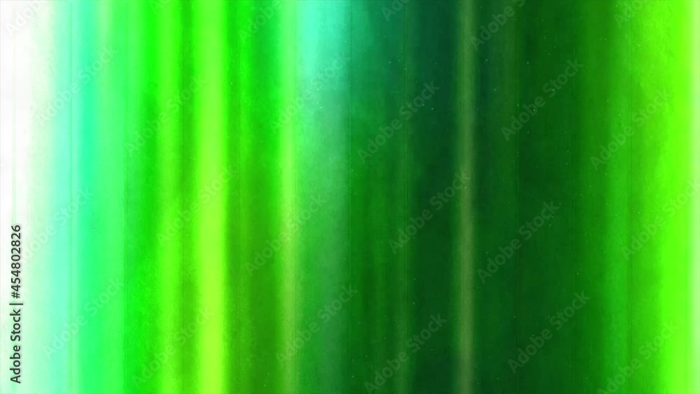 Poster abstract defocused shimmering wall of light in green tones, seamless loop. motion. visualization of 