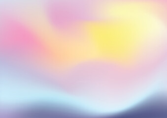 Iridescent graphic template for flyer, poster, banner, mobile app. Vibrant minimal hologram gradient.