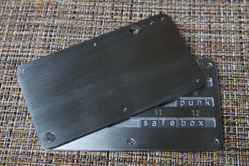 Steel wallet cold storage crypto: punk safe box