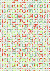 Fototapeta premium Abstract Geometric Pattern generative computational art illustration