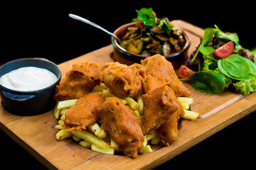 wings with vegetables