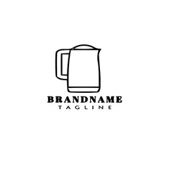 cute jar logo cartoon template icon design illustration