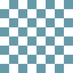 White and blue checkerboard pattern background. Check pattern designs for decorating wallpaper. Vector background.