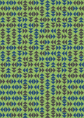 Abstract Geometric Pattern generative computational art illustration