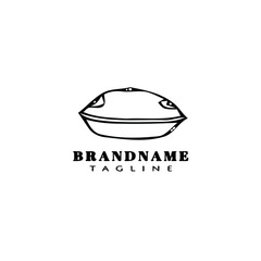 pie logo icon design template vector cute illustration