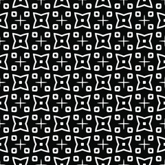 Vector pattern with symmetrical elements . Repeating geometric tiles from striped elements. black patterns.