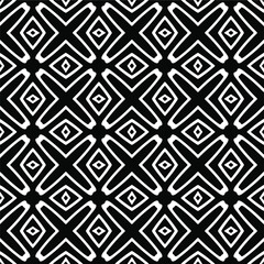 Vector pattern with symmetrical elements . Repeating geometric tiles from striped elements. black patterns.