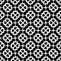 Vector pattern with symmetrical elements . Repeating geometric tiles from striped elements. black patterns.