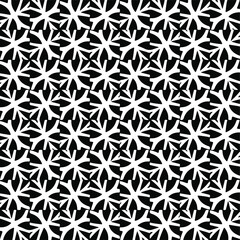 Vector pattern with symmetrical elements . Repeating geometric tiles from striped elements. black patterns.
