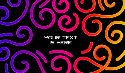 Abstract poster design. Liquid colorful shapes on light background. Vector illustration.