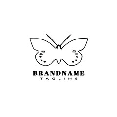 butterfly logo design template icon vector illustration