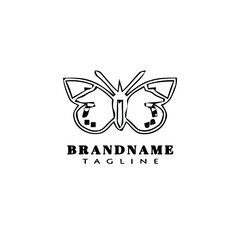 butterfly logo design template icon illustration