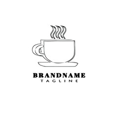 coffee cup logo design template icon creative illustration