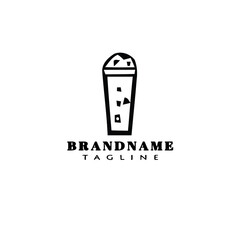 fresh drinks cartoon logo template icon design vector illustration