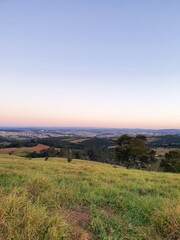sunset in the mountains