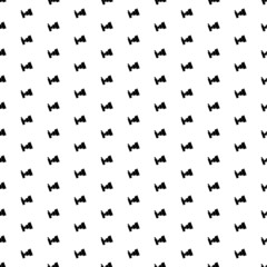 Square seamless background pattern from geometric shapes. The pattern is evenly filled with big black camera symbols. Vector illustration on white background