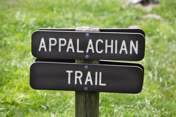 Appalachian Trail sign at Mount Rogers in Virginia