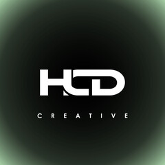 HCD Letter Initial Logo Design Template Vector Illustration