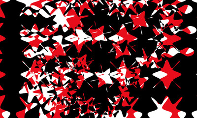 Fototapeta na wymiar red and black interesting patterns on a white background original op art