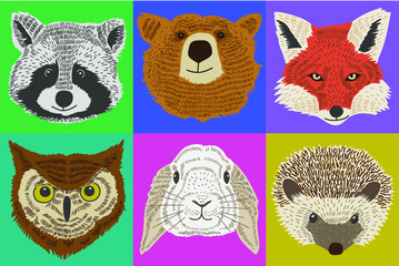 Forest animals illustration