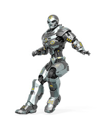 space knight is landing after flying out