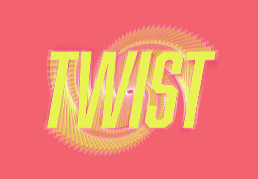Twist Text Effect