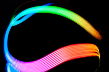 Light Painting Lines of Colour.