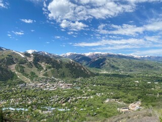 landscape with mountains