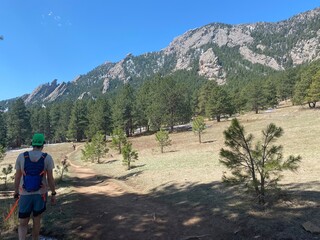 hiking in the mountains