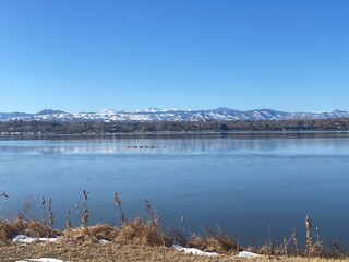 lake and mountains