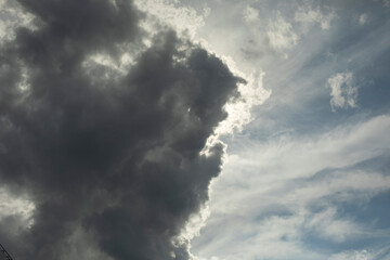 Fototapeta na wymiar Clouds in the sky. Summer weather.