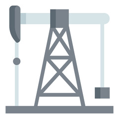 Oil Mining flat icon